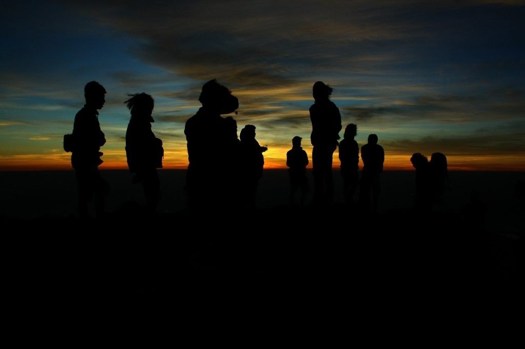 people, silhouettes, Soldier with PTSD